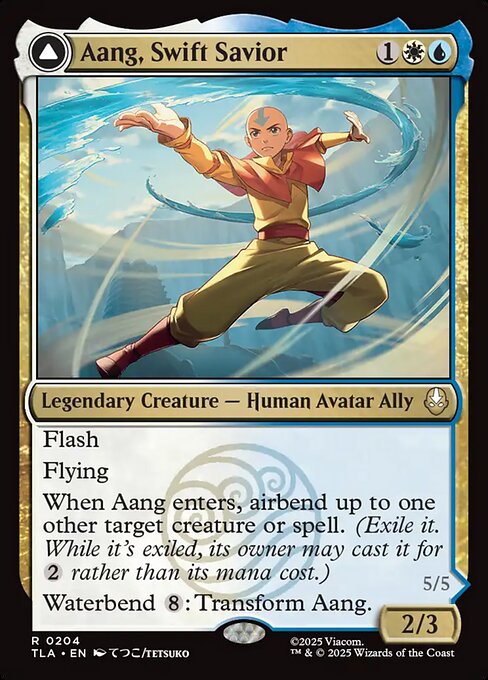 Aang, Swift Savior // Aang and La, Ocean’s Fury