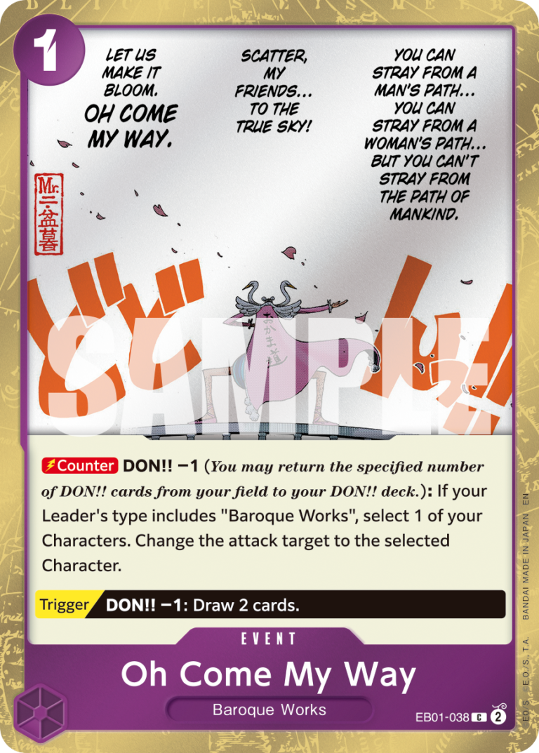 Oh Come My Way – EB01-038 (Alt Art P1)