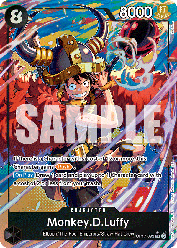 Monkey.D.Luffy – OP17-093 (Alt Art P1)