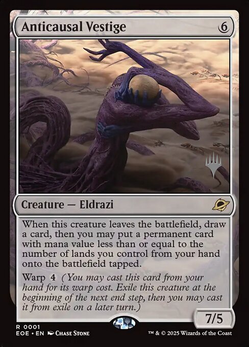 Anticausal Vestige
