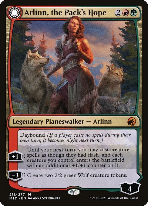 Arlinn, the Pack’s Hope // Arlinn, the Moon’s Fury